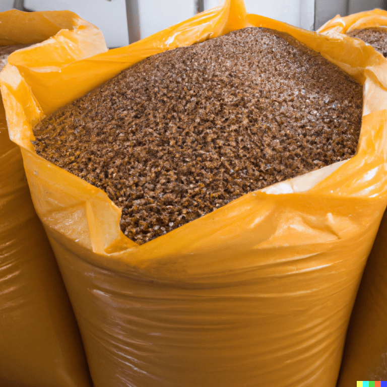 photo-of-brown_yell-plastic-pellets-in-open-jumbo-bags
